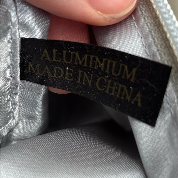 Olga Berg metallic clutch, 9”x4.5” - Picture 9 of 9